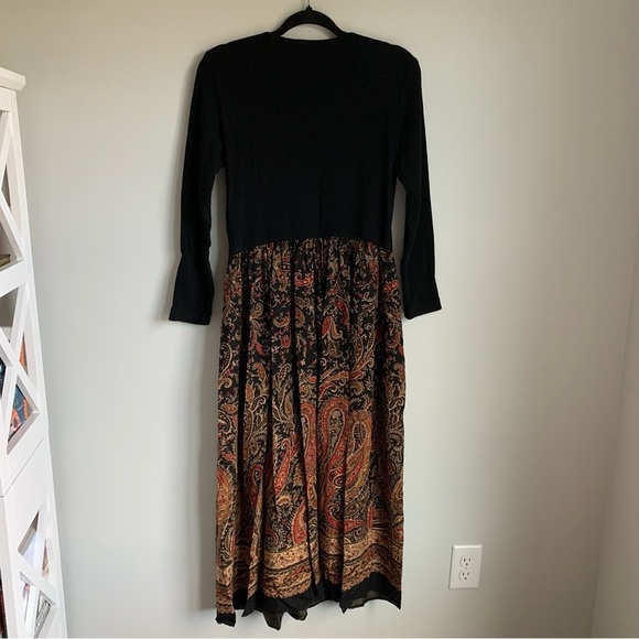 Samatha Edwards Vintage Abstract Maxi Long Sleeve Dress - Picture 5 of 7